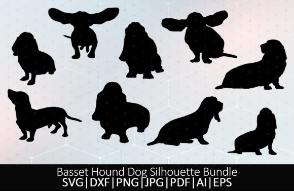 Basset Hound Dog Silhouette