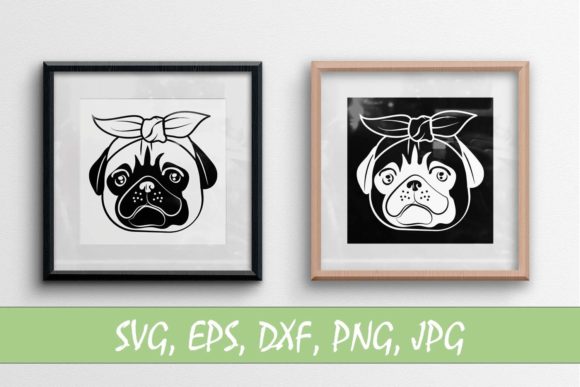 Cute SVG Pug Dog with Bandana File: A Designer's Review