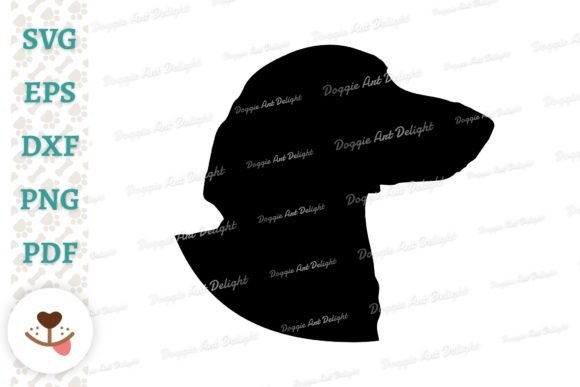 Dachshund Dog Portrait Silhoeutte Svg