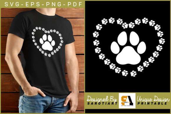Love with Dog Paw Vector Svg T-shirt: A Designer's Review