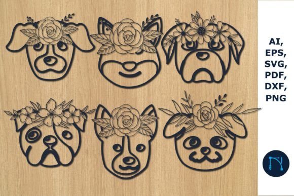 Paper Cut Dog Floral Decor SVG Bundle – Design Review