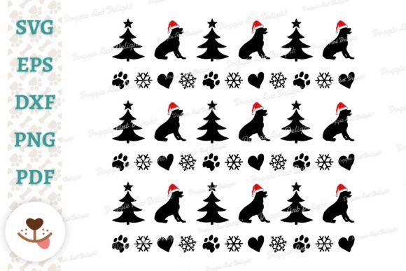 Rottweiler Dog Christmas Pattern SVG PNG Review